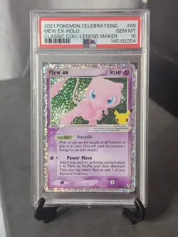 Mew EX PSA 10 2021 Pokemon Celebrations Legend Maker #88 Gem Mint - Image 1