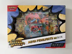 Pokemon TCG Mega Evolution Ascended Heroes Mega Feraligatr ex Box New & Sealed - Image 1
