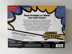 Pokemon TCG Mega Evolution Ascended Heroes Mega Feraligatr ex Box New & Sealed - Image 2