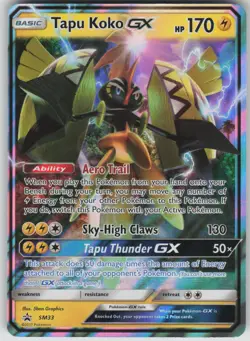Pokemon TCG Tapu Koko GX - Promo SM Promos SM33 - Image 1
