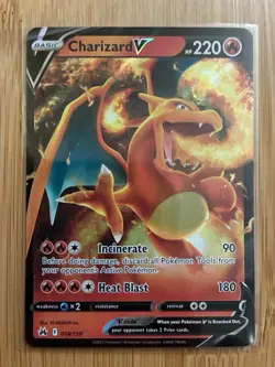 2023 Pokemon SWSH Crown Zenith Charizard V #018/159 - Image 1