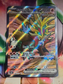 Pokemon TCG Gouging Fire ex Holo Ultra Rare SV05: Temporal Forces 188/162 NM - Image 1