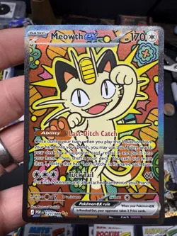 Meowth EX 121/088 SIR Full Art Holo Pokemon perfect order NM/MINT P - Image 4