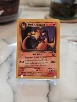 Pokemon TCG Dark Charizard 21/82 Team Rocket Regular Heavy Play - Image 1