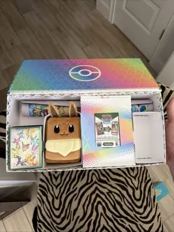 Pokemon Prismatic Evolutions SPC Box - Playmat Deck Box & More - NO PACKS - Image 1