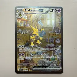 Pokemon TCG Alakazam EX 201/165 151 SIR | Near Mint | Fast Shipping ✅ - Image 1