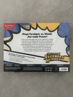 Pokemon TCG - Mega Evolution Ascended Heroes Feraligatr Mega EX Box New & Sealed - Image 2