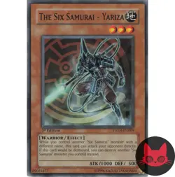 Yugioh The Six Samurai - Yariza STON-EN009 Common 1st Edition NM - Image 1
