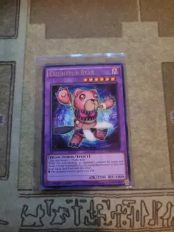 YUGIOH FRIGHTFUR BEAR NECH-EN046 RARE 1ST ED NM - Image 1