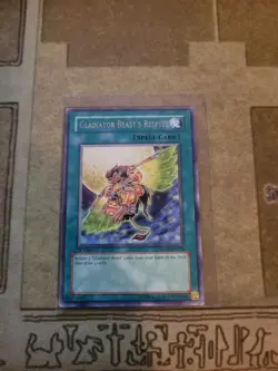 YUGIOH GLADIATOR BEAST'S RESPITE GLAS-EN058 RARE 1ST ED LP - Image 1