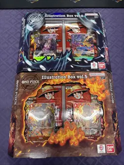 One Piece TCG Illustration Box Vol 5 and Vol 6 - LOT of (2) - Factory Sealed NEW - Image 1