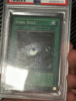 Yugioh PSA 10 2002 Dark Hole LOB-052 Super Rare 1st Edition WAVY *5510 - Image 3