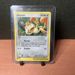 2003 Meowth Black Star Promo Holo Card #013 - Image 3