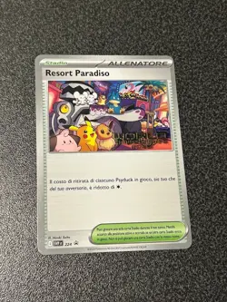 Paradise Resort 2025 World Championships ITALIAN Promo SVP 224 NM Pokemon Card - Image 1