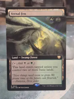 R 0044 Vernal Fen Land COMMANDER EXTENDED ART Rare Edge of Eternities MTG Card - Image 1