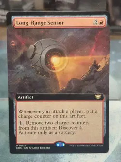 R 0031 Long-Range Sensor COMMANDER EXTENDED ART Edge of Eternities MTG Card - Image 1