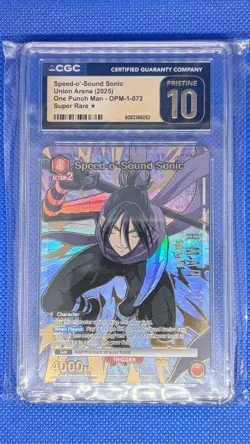 Union Arena One Punch Man Speed-o'sound Sonic UE06BT/OPM-1-072 SR 1 Star CGC 10 - Image 1