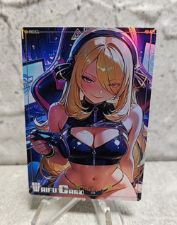 Cynthia Trading Card Waifu Goddess Story Anime Girl holo Karte Manga Full Art - Image 1