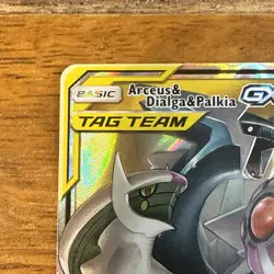 Pokemon TCG Arceus, Dialga, and Palkia GX Card 156/236 Cosmic Eclipse - Image 2