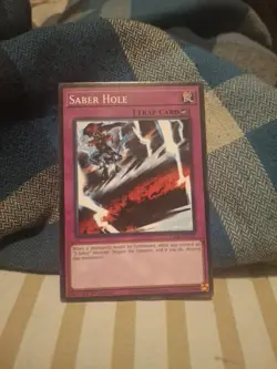 Saber Hole Yu-Gi-Oh! Card Super Rare Unlimited Edition LP-MP - Image 2