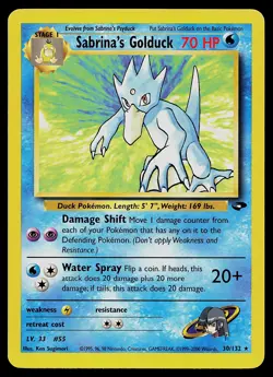 Pokemon Card - Sabrina's Golduck Gym Challenge 30/132 Rare - Image 1