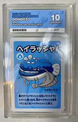 Pokemon Cards Dondozo ACE 10 Old Maid Pokemon Center Exclusive GEM MINT - Image 1