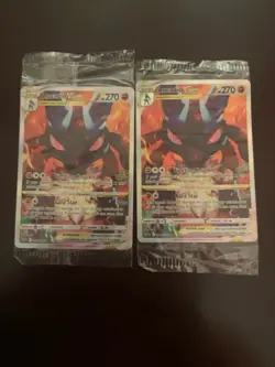 2 sealed Lucario VSTAR promo SWSH291 Pokemon card - Image 1