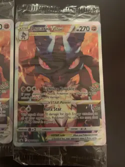 2 sealed Lucario VSTAR promo SWSH291 Pokemon card - Image 2