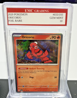 ORICORIO 2020 HOLO FOIL #033/193 RARE Pokemon Card GRADED 10 TCG CCG - Image 1