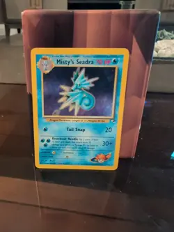 Pokemon TCG Misty's Seadra Holo Card Gym Heroes 09/132 Rare MP-LP - Image 1