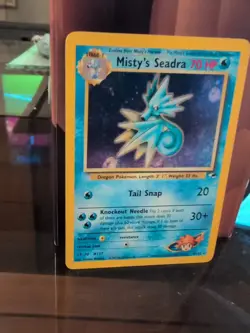 Pokemon TCG Misty's Seadra Holo Card Gym Heroes 09/132 Rare MP-LP - Image 3