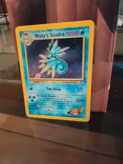 Pokemon TCG Misty's Seadra Holo Card Gym Heroes 09/132 Rare MP-LP - Image 4