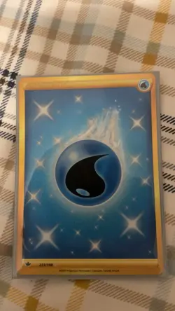 Pokemon TCG Water Energy Secret Rare 231/198 Chilling Reign Holo Card - Image 2