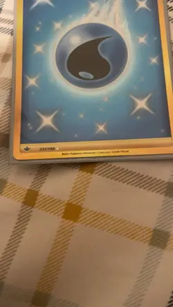 Pokemon TCG Water Energy Secret Rare 231/198 Chilling Reign Holo Card - Image 3