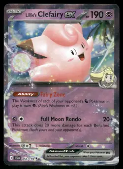 Lillie's Clefairy 056/159 Double Rare Holo Journey Together Pokemon TCG card - Image 1