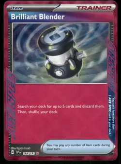 Brilliant Blender 164/191 Holo Surging Sparks Pokemon TCG trading card - Image 1
