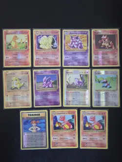 Pokemon Evolutions 11 Card Lot (Charmander, Ninetales, Nidoking, Charmeleon) - Image 1