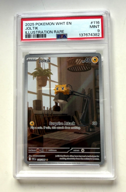 Graded Pokemon Card 116/086 Joltik Illustration Rare White PSA 9 MINT 2025 - Image 1