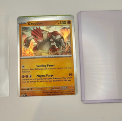 Prismatic Evolutions Rare Misscut Groudon 049/131 Error Card Pokemon Card - Image 1