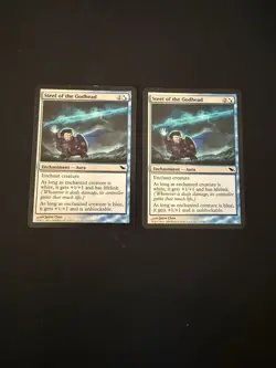 x2 Steel of the Godhead [Shadowmoor] 2x Magic MTG Cards LP/MP - Image 1