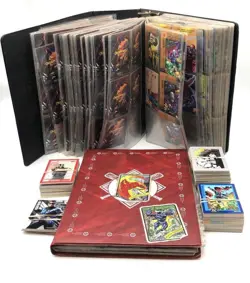 Marvel DC OverPower Trading Card Lot 1990s Vintage Binders Included See Photos - Image 1