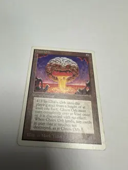 Magic: The Gathering Chaos Orb Unlimited MTG Creased, See Pics NO RESERVE! - Image 4
