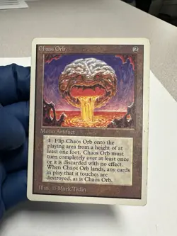 Magic: The Gathering Chaos Orb Unlimited MTG Creased, See Pics NO RESERVE! - Image 5