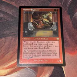 Goblin Engineer X1 Mtg Modern Horizons 2 Nm Foil Etched - Image 1