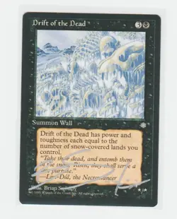 Magic the Gathering ~ Drift of the Dead ~ M/NM ~ Ice Age ~ Signed by Artist #3 - Image 1
