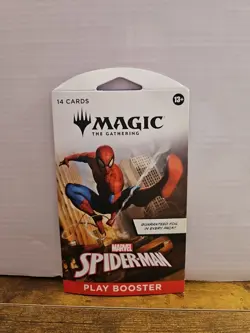 NEW SEALED MTG: MAGIC THE GATHERING MARVEL SPIDER-MAN PLAY SLEEVED BOOSTER PACK - Image 1