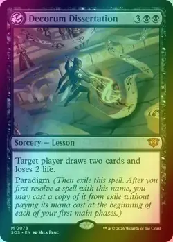 MTG - Decorum Dissertation - Foil - SOS 0078 - Secrets of Strixhaven - Image 1