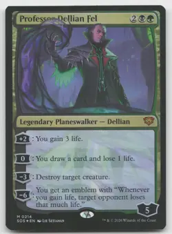 Professor Dellian Fel M Foil Secrets of Strixhaven 214 NM - Image 1