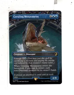 MTG SkeenAB Cresting Mosasaurus BORDERLESS from REX. NM. - Image 1