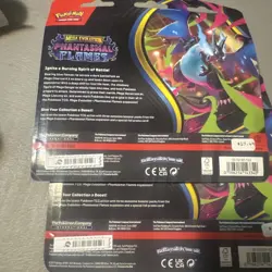 Pokemon TCG Phantasmal Flames 3-Pack Blister SET OF 2 SEALED SHIPS ASAP - Image 3